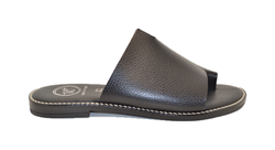 CIABATTINA INFRADITO IN VERA PELLE NERA